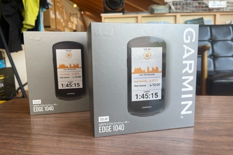話題のサイクルコンピューター！！GARMIN EDGE1040 SOLAR 入荷！！